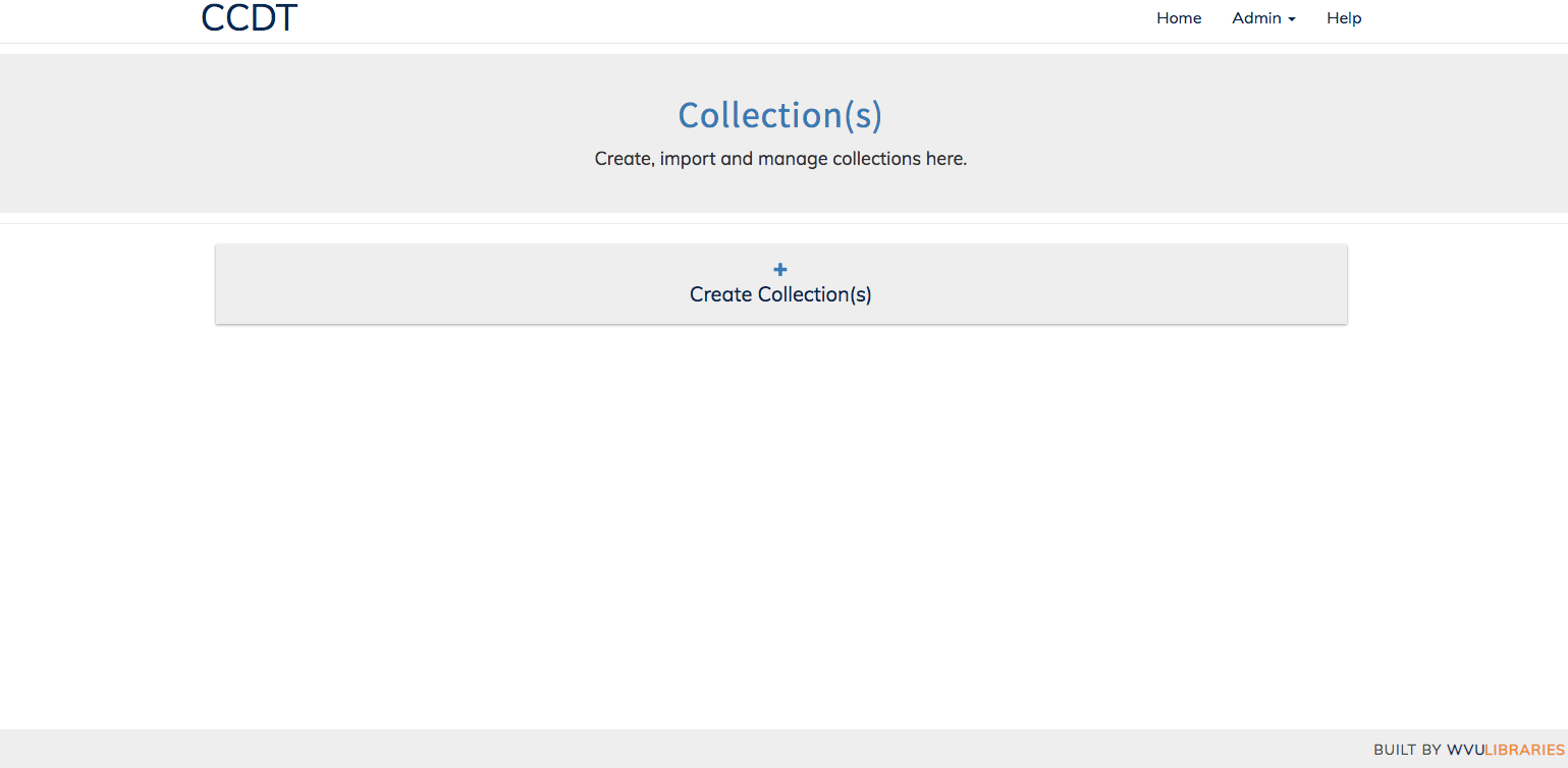 collections screen