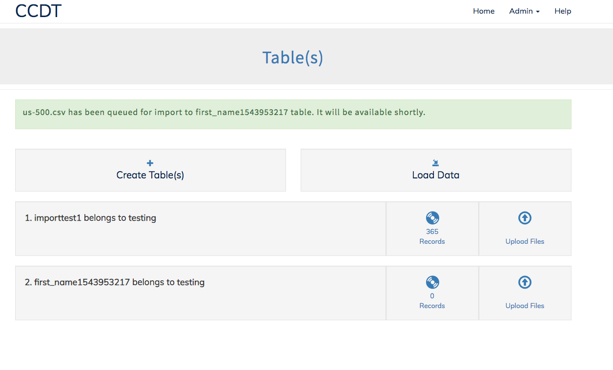 CMS File Import queue